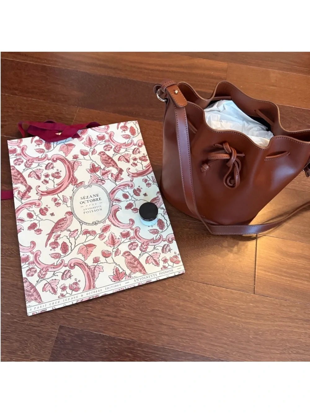 Nwt Sezane Farrow in Natural leather